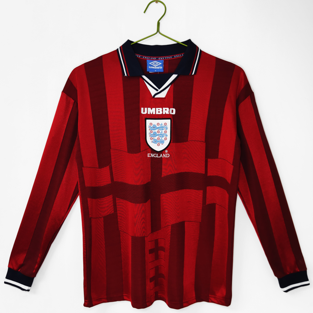 1998 England away Long sleeve Retro jerseys (1998英格兰客场主长袖）