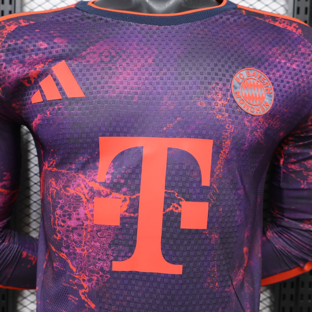 26-27 Bayern Munich away Long sleeves player jersey（26-27拜仁客场长袖-球员版）