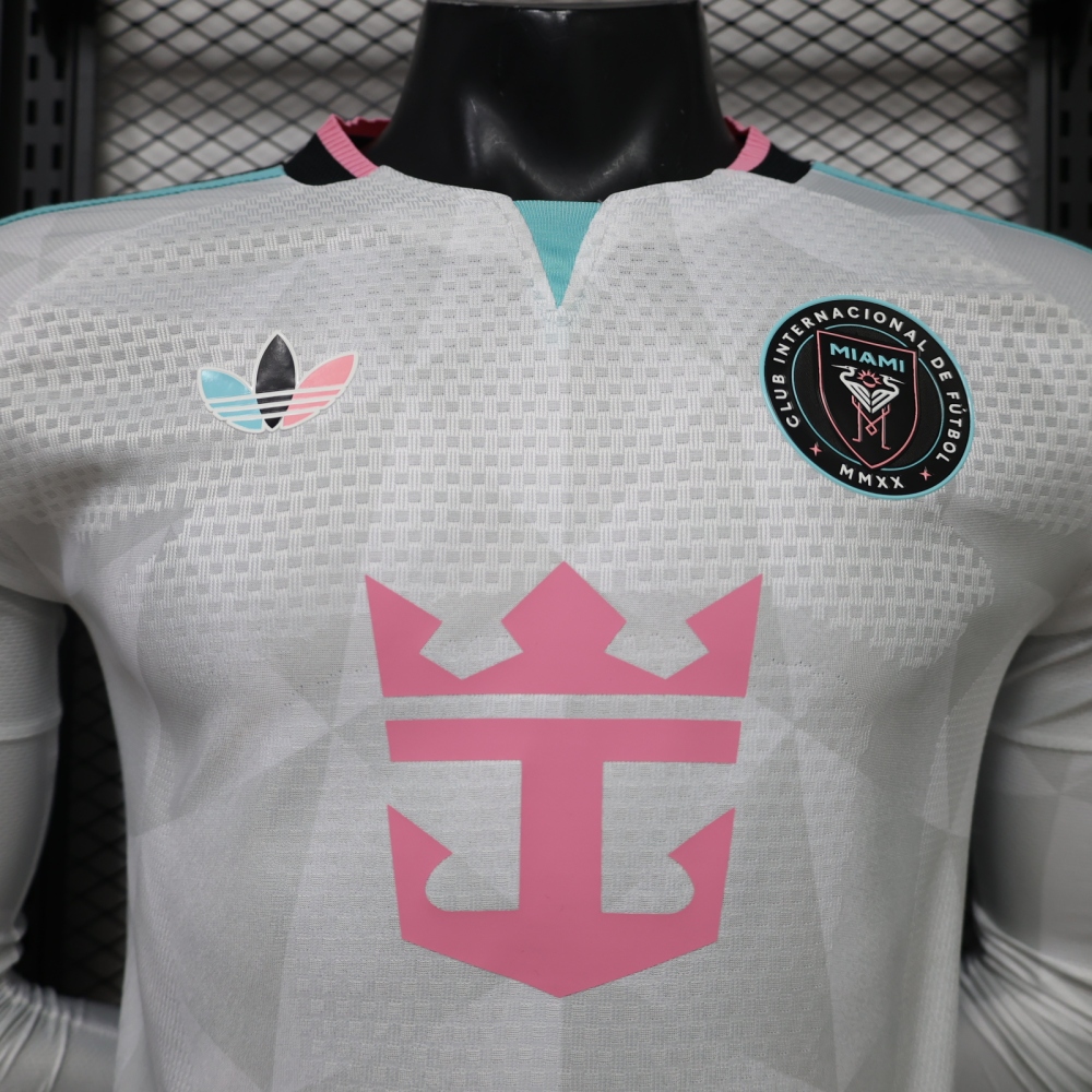 26-27 Miami away Long sleeves player jersey（26-27迈阿密客场长袖-球员版）