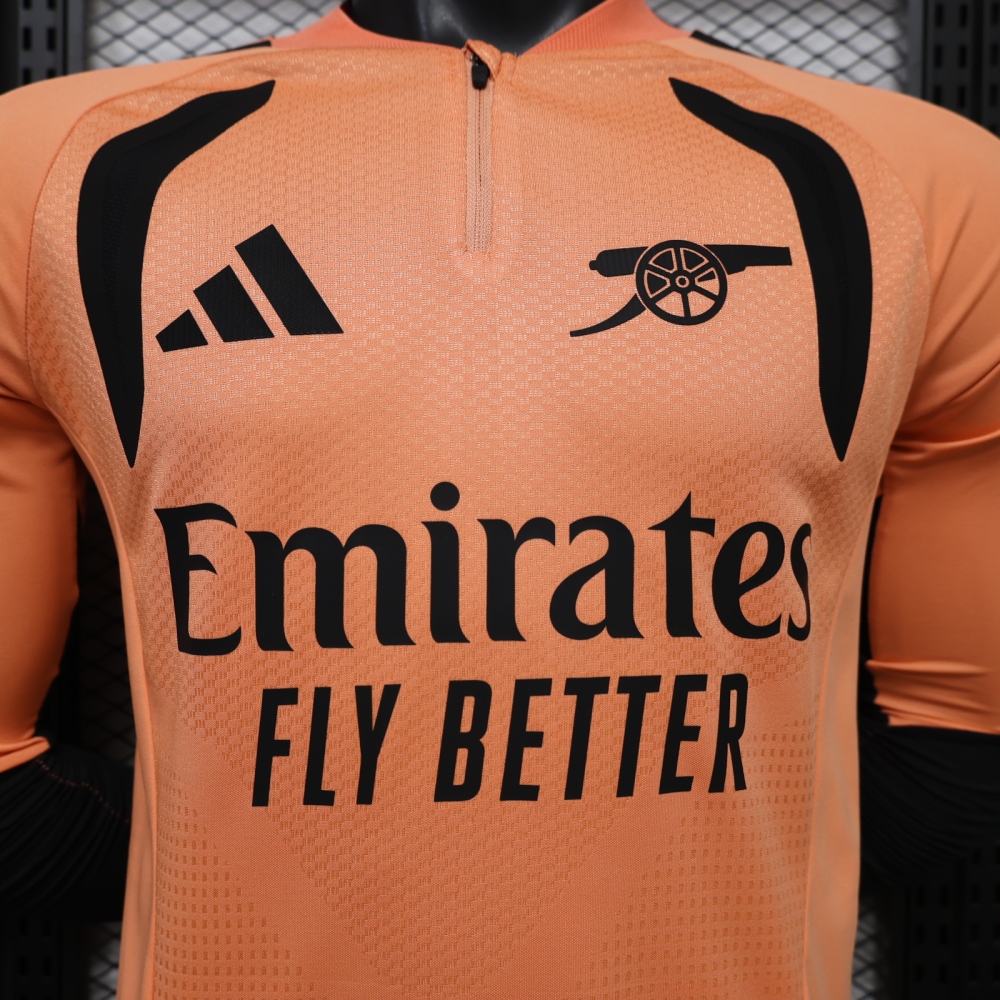 26-27 Arsenal player edition long sleeves training suit top（26-27阿森纳黄半拉训练服球员版单上衣）
