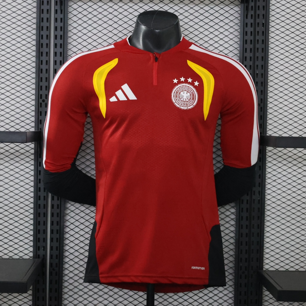 26-27 Germany player edition long sleeves training suit top（26-27德国半拉训练服球员版单上衣）