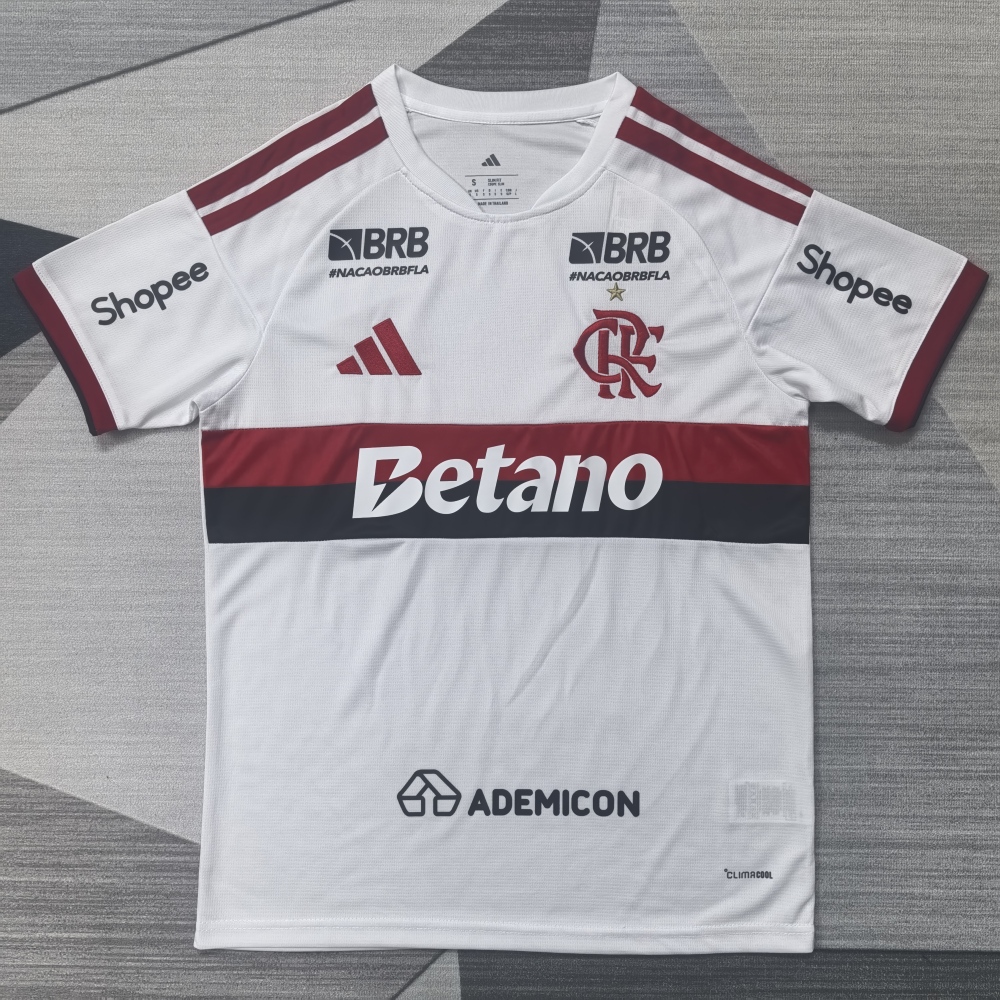 2627 Flamengo away game - advertising version - fan version（2627弗拉门戈客场-带广告版-球迷版）