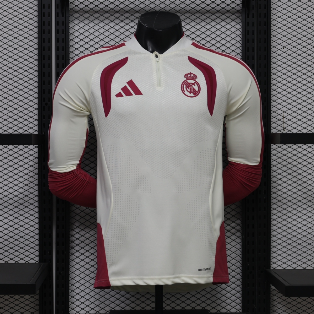 26-27 Real Madrid player edition long sleeves training suit top（26-27皇马半拉训练服球员版单上衣）