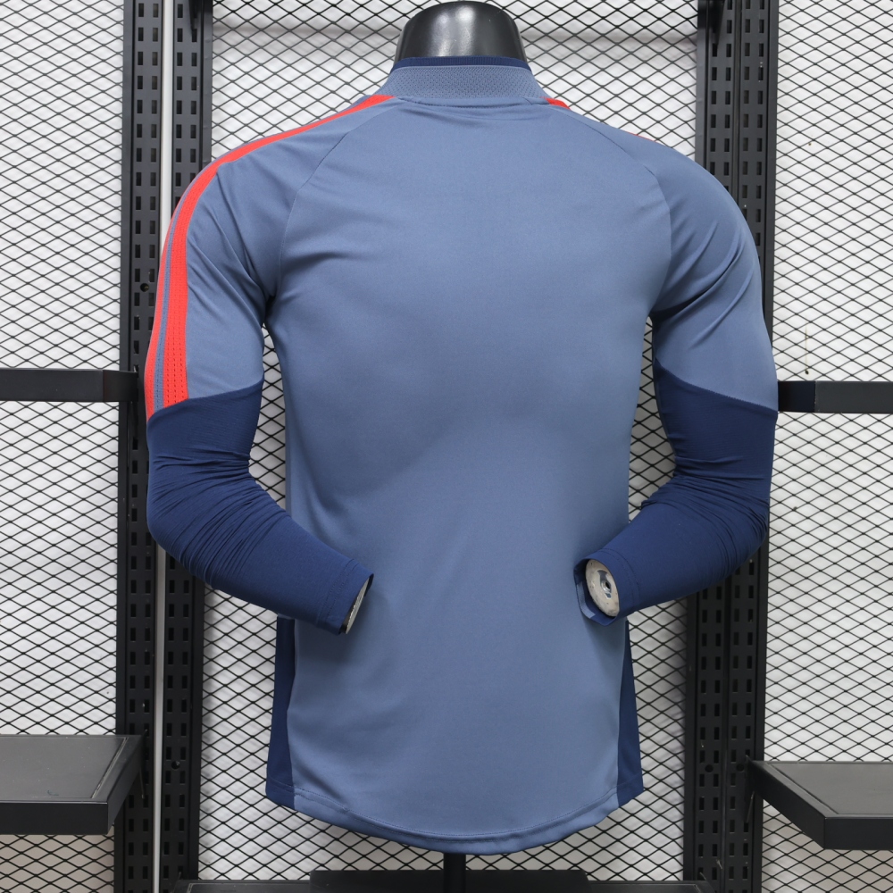 26-27 Bayern Munich player edition long sleeves training suit top（26-27拜仁半拉训练服球员版单上衣）