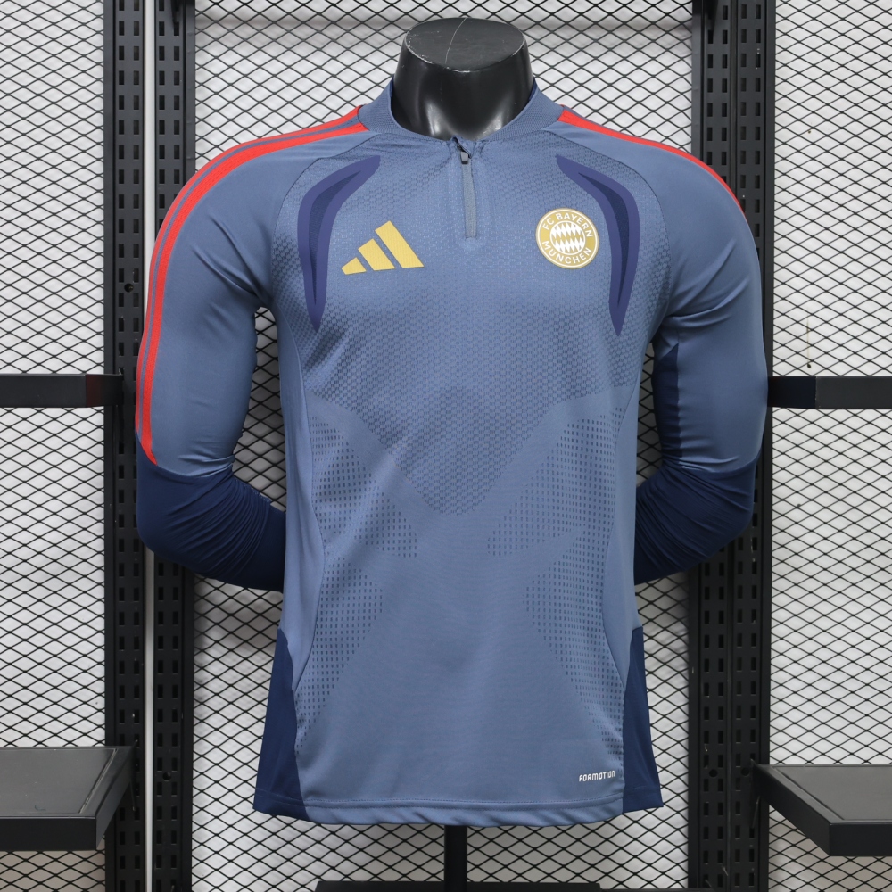 26-27 Bayern Munich player edition long sleeves training suit top（26-27拜仁半拉训练服球员版单上衣）