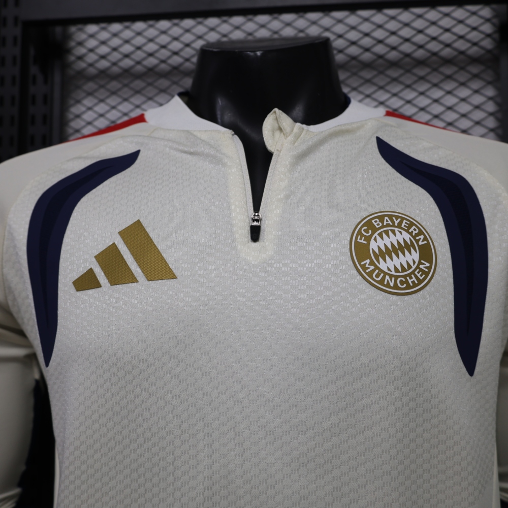 26-27 Bayern Munich player edition long sleeves training suit top（26-27拜仁半拉训练服球员版单上衣）