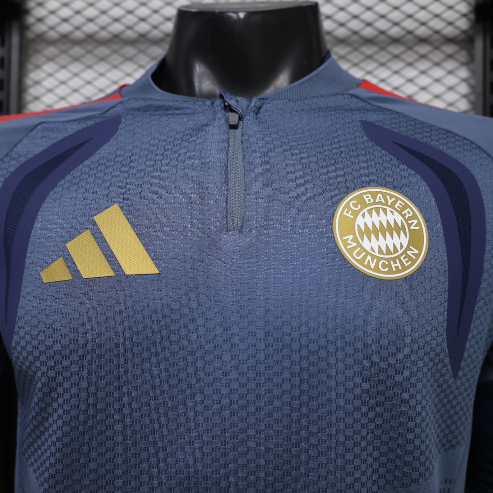 26-27 Bayern Munich player edition long sleeves training suit top（26-27拜仁半拉训练服球员版单上衣）