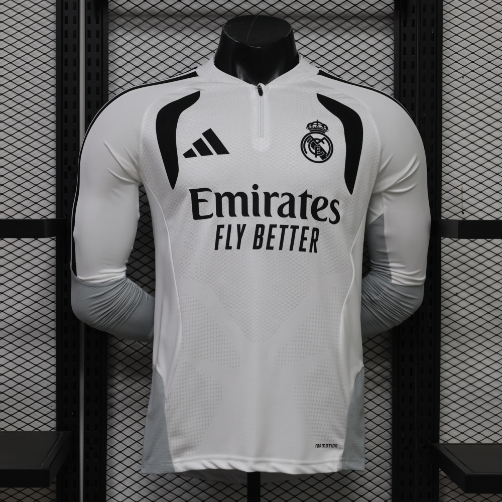 26-27 Real Madrid player edition long sleeves training suit top（26-27皇马半拉训练服球员版单上衣）