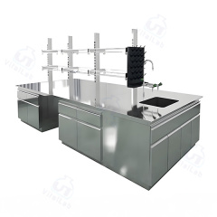 مقعد مختبر من الفولاذ المقاوم للصدأ