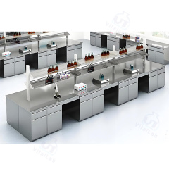 مقعد مختبر من الفولاذ المقاوم للصدأ