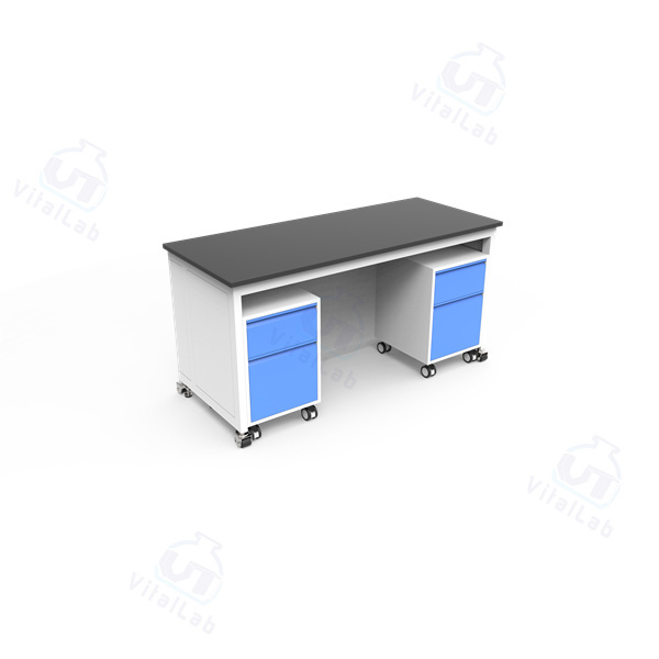 Banco de laboratorio móvil modular tipo H - Gabinete móvil con estructura de acero