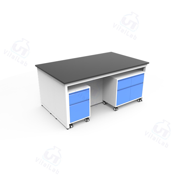 Modular Mobile Lab Bench H type - Fixed steel frame mobile cabinet