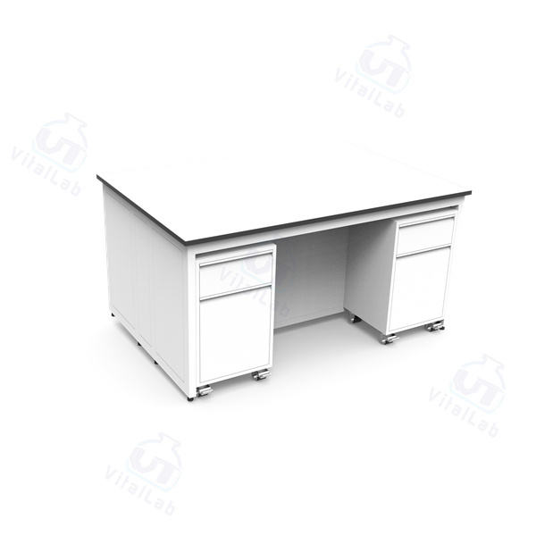 مقعد مختبر متنقل معياري من النوع H - خزانة متحركة بإطار فولاذي ثابت