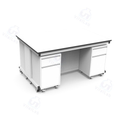 Banco de laboratorio móvil modular tipo C - Gabinete móvil con estructura de acero