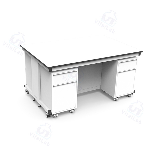 Banco de laboratorio móvil modular tipo C - Gabinete móvil con estructura de acero