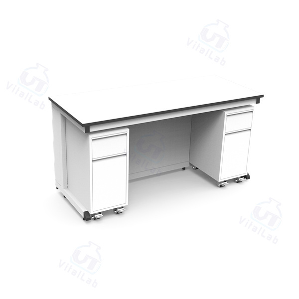 Banco de laboratorio móvil modular tipo C - Gabinete móvil con marco de acero fijo