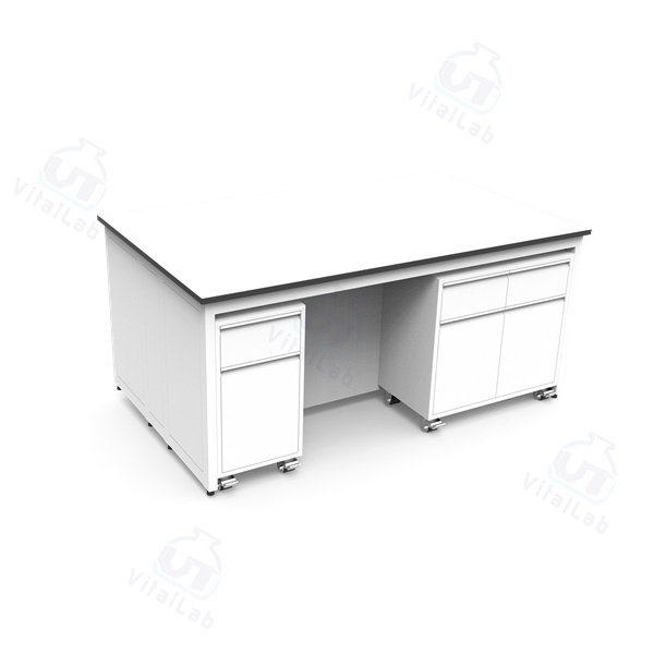 مقعد مختبر متنقل معياري من النوع H - خزانة متحركة بإطار فولاذي ثابت