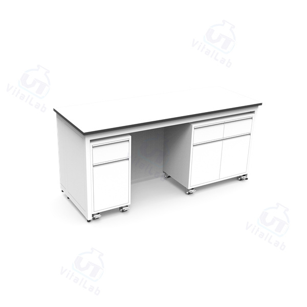 مقعد مختبر متنقل معياري من النوع H - خزانة متحركة بإطار فولاذي ثابت