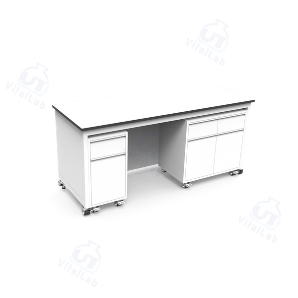 Banco de laboratorio móvil modular tipo H - Gabinete móvil con estructura de acero