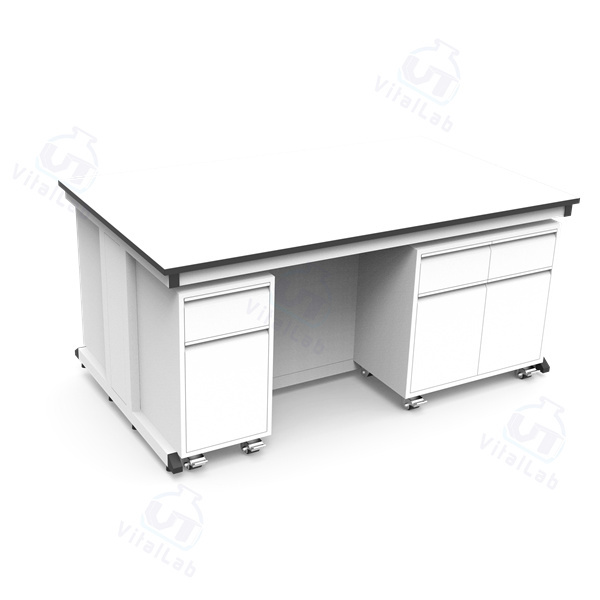 Banco de laboratorio móvil modular tipo C - Gabinete móvil con marco de acero fijo