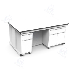 Modular Mobile Lab Bench C type - Fixed steel frame mobile cabinet