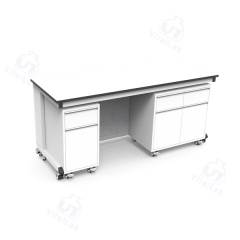 Banco de laboratorio móvil modular tipo C - Gabinete móvil con estructura de acero