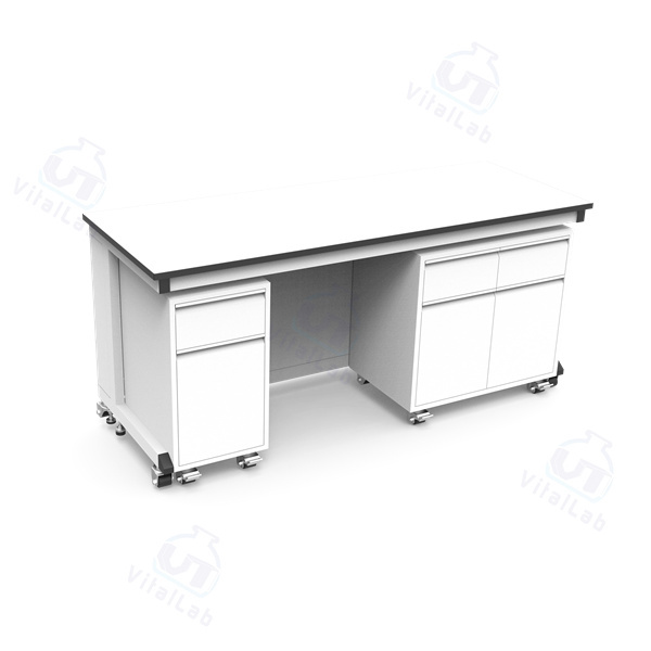 Banco de laboratorio móvil modular tipo C - Gabinete móvil con estructura de acero