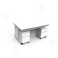 Banco de laboratorio móvil modular tipo C - Gabinete móvil con estructura de acero