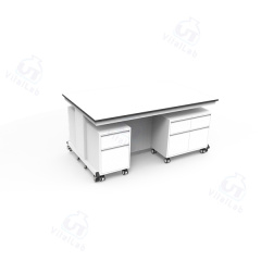 Banco de laboratorio móvil modular tipo C - Gabinete móvil con estructura de acero