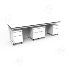 Modular Mobile Lab Bench C type - Fixed steel frame mobile cabinet