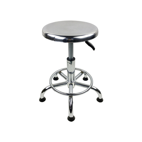 Hocker aus Edelstahl