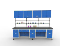 Epoxy Resin Iron Modern C Frame Lab Bench Strong Alkali Resistant Anti-Corrosive Heavy Duty Epoxy Powder Coated Work Table