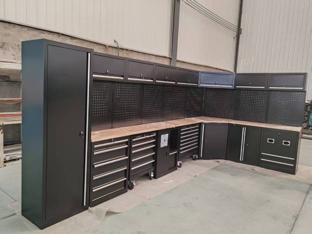 Heavy-Duty Multifunctional Metal Tool Cabinet with Wheels for Home Garage Workshop Repair Shop Parts Storage