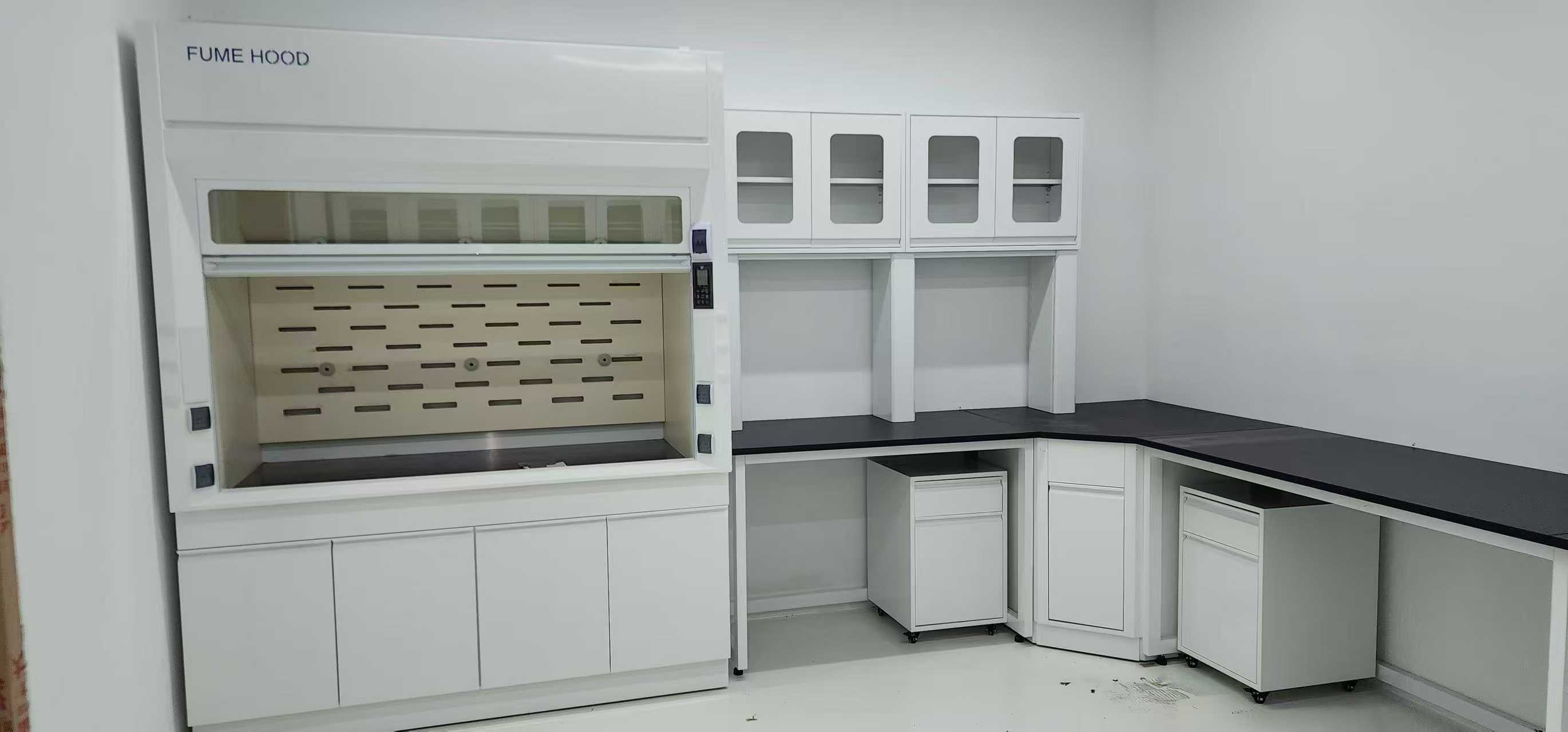 Mobile Lab Bench with Locking Casters Modular Steel Laboratory Workstation