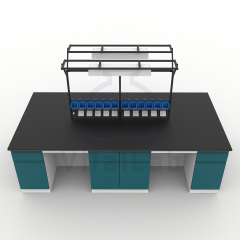 New Design Modern Iron Lab Workstation High Temperature Resistance Strong Alkali Resistant Laboratory Benches Furniture