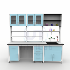 Vital Lab Custom Color Modern Metal Laboratory Bench Reagent Rack Open Shelf Strong Wall Support Epoxy Powder Coating Commercial
