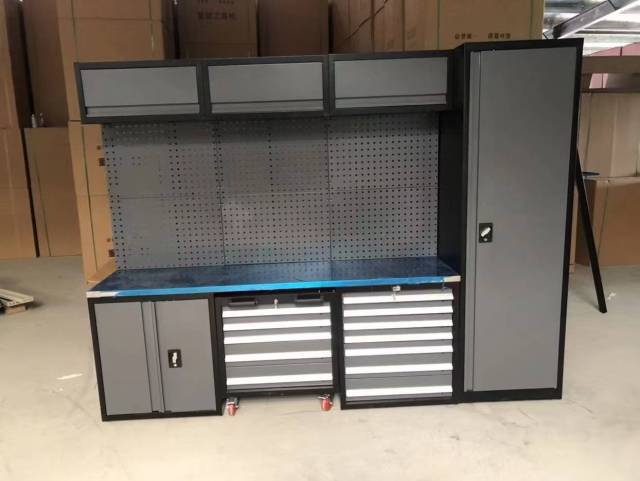 Heavy-Duty Multifunctional Metal Tool Cabinet with Wheels for Home Garage Workshop Repair Shop Parts Storage