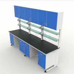 Epoxy Resin Iron Modern C Frame Lab Bench Strong Alkali Resistant Anti-Corrosive Heavy Duty Epoxy Powder Coated Work Table
