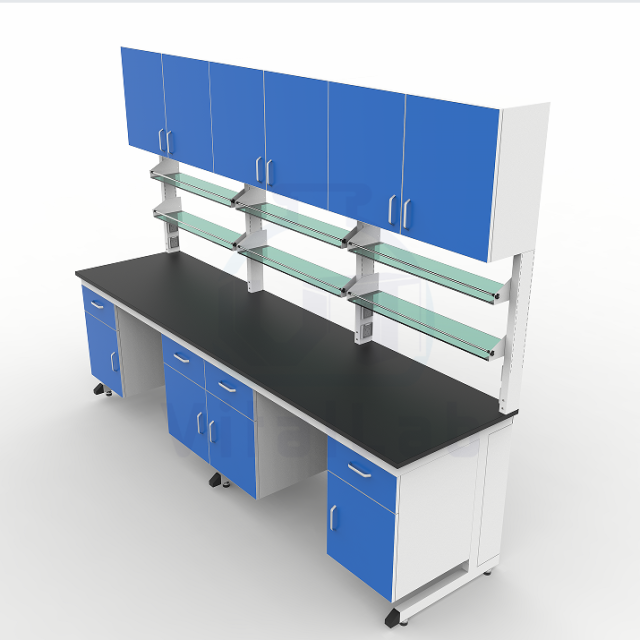 Epoxy Resin Iron Modern C Frame Lab Bench Strong Alkali Resistant Anti-Corrosive Heavy Duty Epoxy Powder Coated Work Table