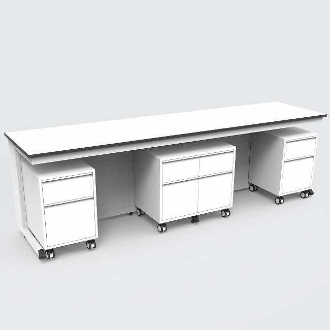Customized Color C Frame Lab Workstation With Wheel for School Use