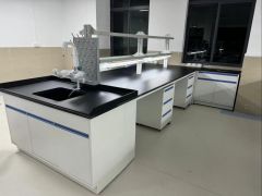 Mobile Modular Benches Industrial Workbenches with Cabinets Modern Metal Design Specialized Medical Lab Furniture