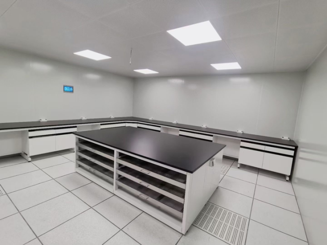 New Design Food Laboratory Island Bench with Tools Drawer Floor Mounted Water Proof Lab Cabinet for Factory Use