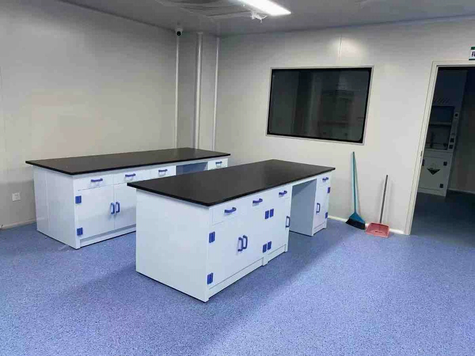 Polypropylene (PP) Laboratory Benches High-Resistance PP Wall Benches Strong Acid and Alkali Resistance and Anti-corrosion