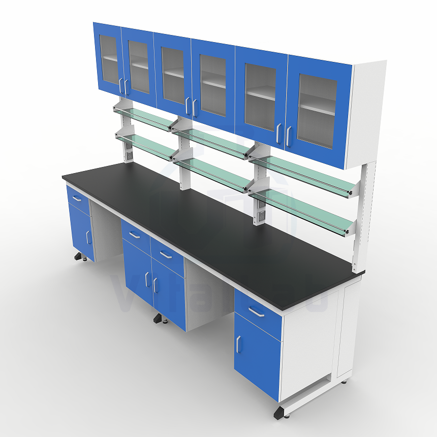 Lab Bench with Drawers Steel Frame Storage Laboratory Workbench