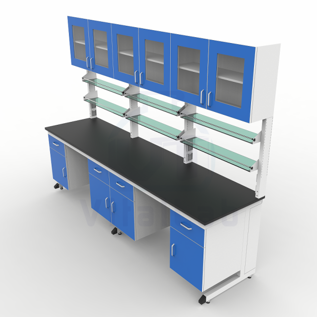 Lab Bench with Drawers Steel Frame Storage Laboratory Workbench