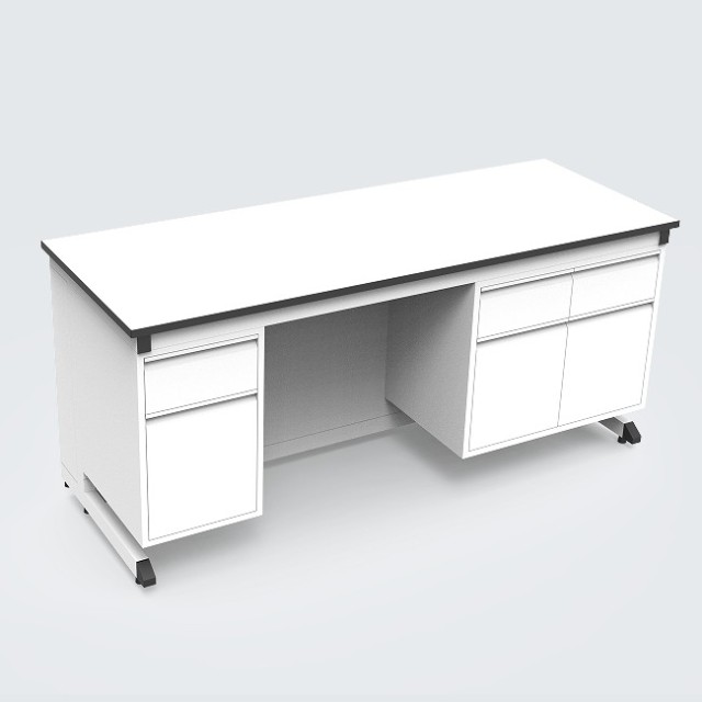 Modern Industrial Chemistry Lab Furniture Benches Epoxy Resin Worktop Strong Alkali Resistant Epoxy Powder Coated Durable Metal