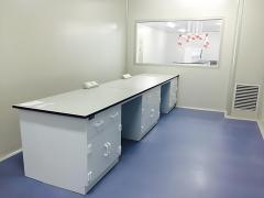Modern Design Polypropylene Lab Bench with Reagent Shelf for Acid Alkali Resistance