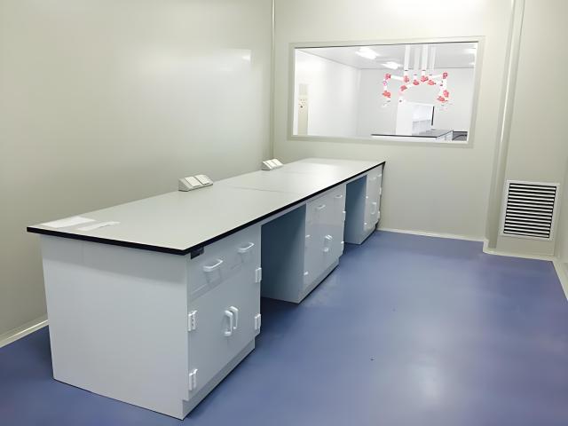 Modern Design Polypropylene Lab Bench with Reagent Shelf for Acid Alkali Resistance