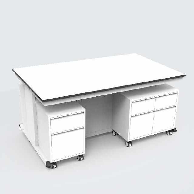 Best Selling VitalLab Modern Metal Chemistry Laboratory Table Corrosion Resistance Stainless Steel Worktop Epoxy Coating