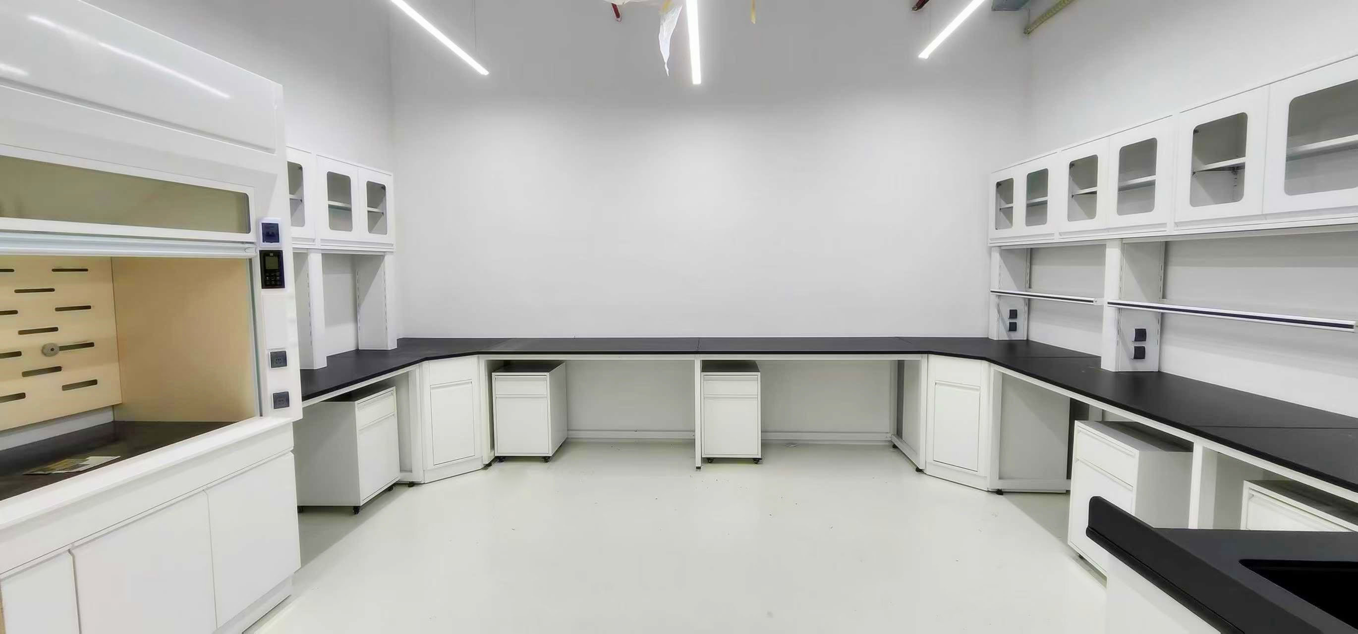 Mobile Lab Bench with Locking Casters Modular Steel Laboratory Workstation